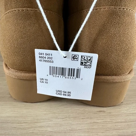 NWT! American Eagle Outfitters Tan Suede-Look Booties, Size 10! - Picture 6 of 8